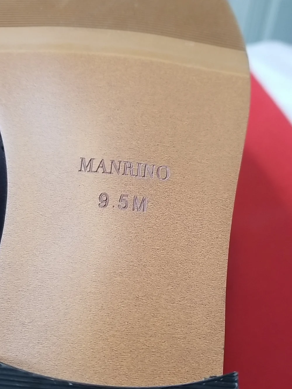 Manrino womens Mary Jane shoes size 9.5 black EUC